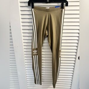 NWT Adidas Orbit Green Trefoil Tight Leggings Size X-Small